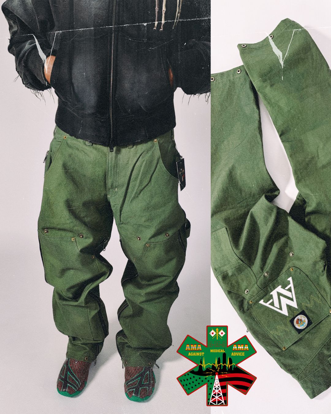 AMA Convertible Carpenter Army Medic Green