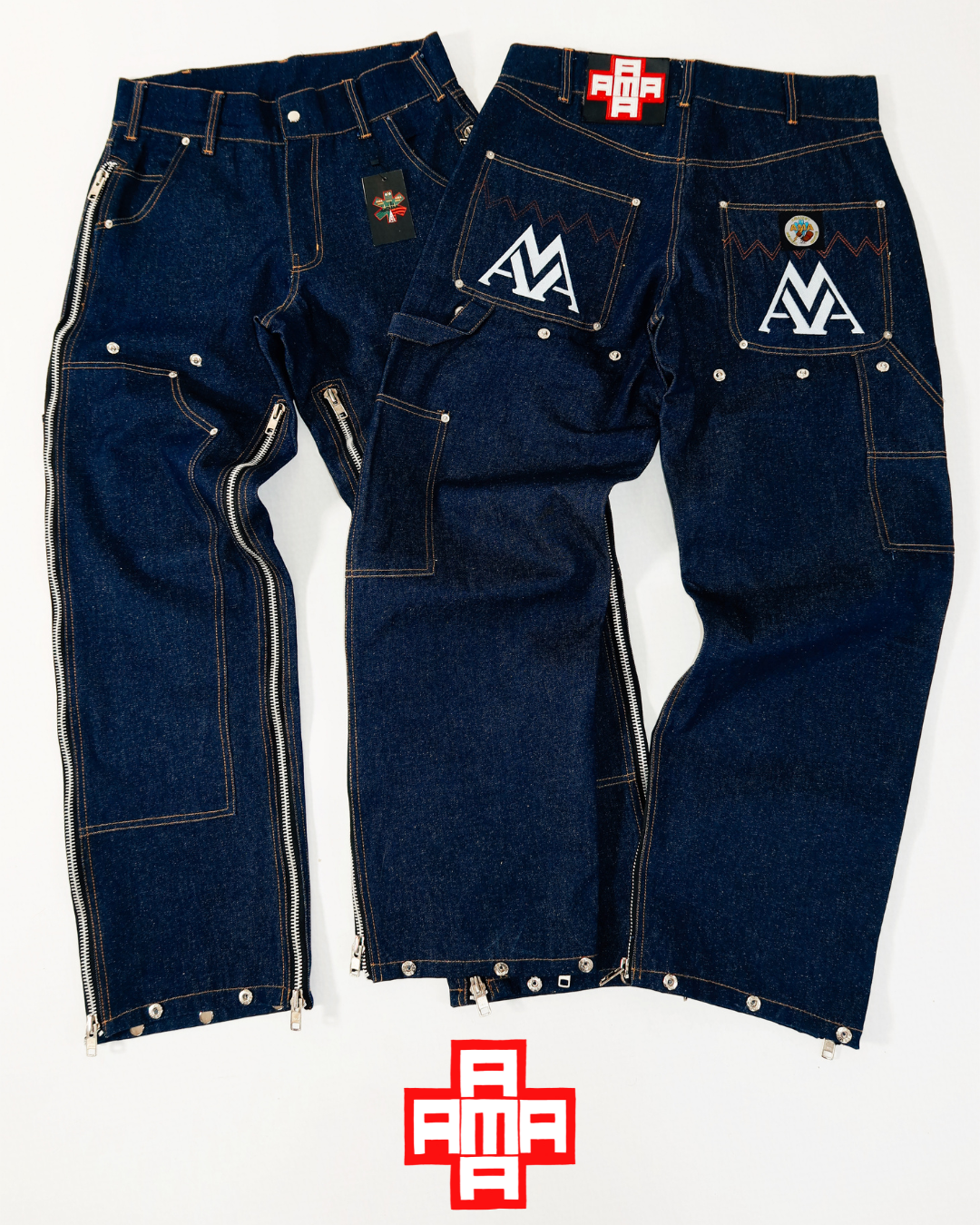 AMA Convertible Carpenter Raw Denim