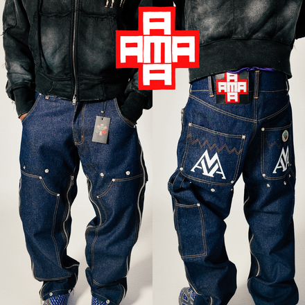 AMA Convertible Carpenter Raw Denim