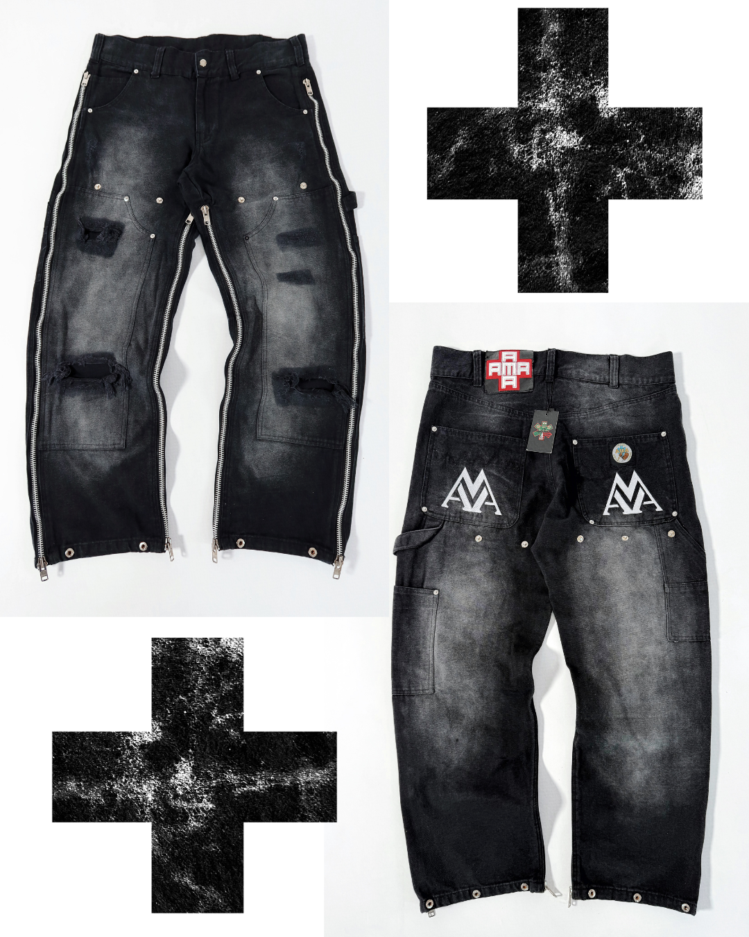 AMA Convertible Carpenter Destroyed Black