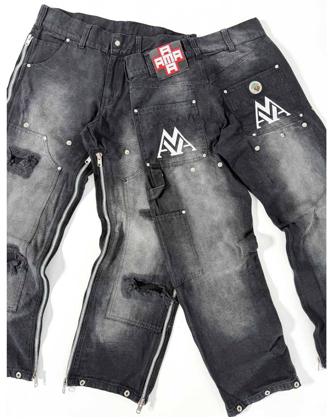 AMA Convertible Carpenter Destroyed Black