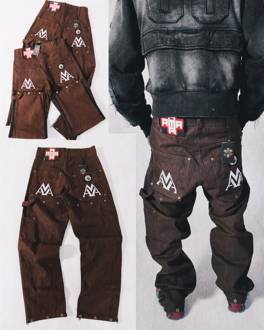 AMA Convertible Carpenter Doo Doo Denim