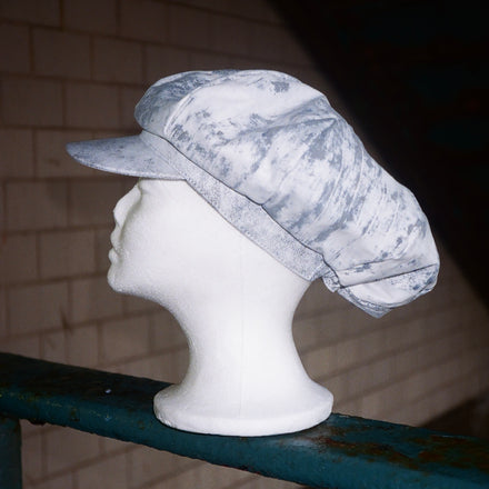 Leather Balloon Cap Washed White