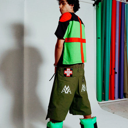 AMA Siamese Double Cargo Short Green