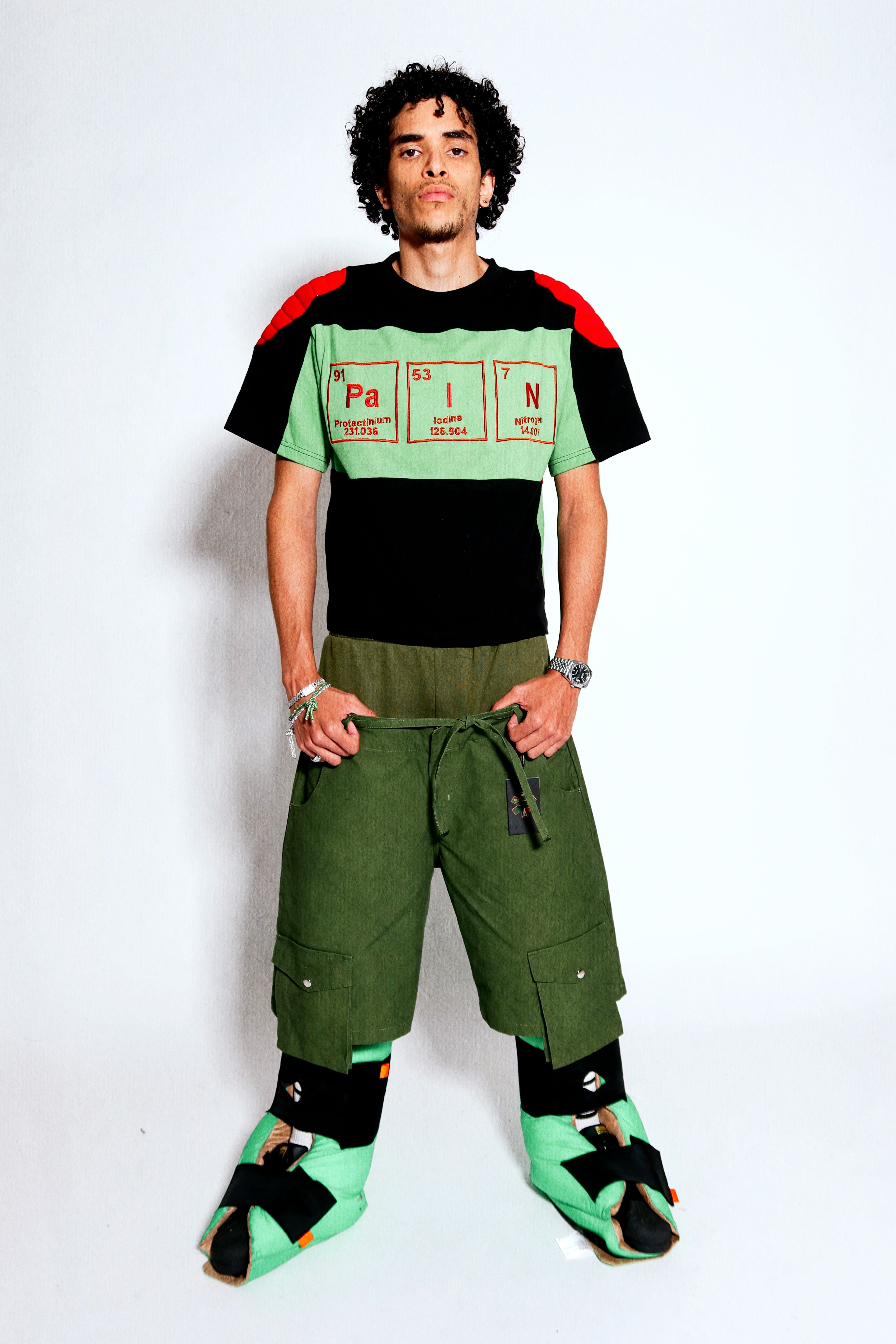 AMA Siamese Double Cargo Short Green