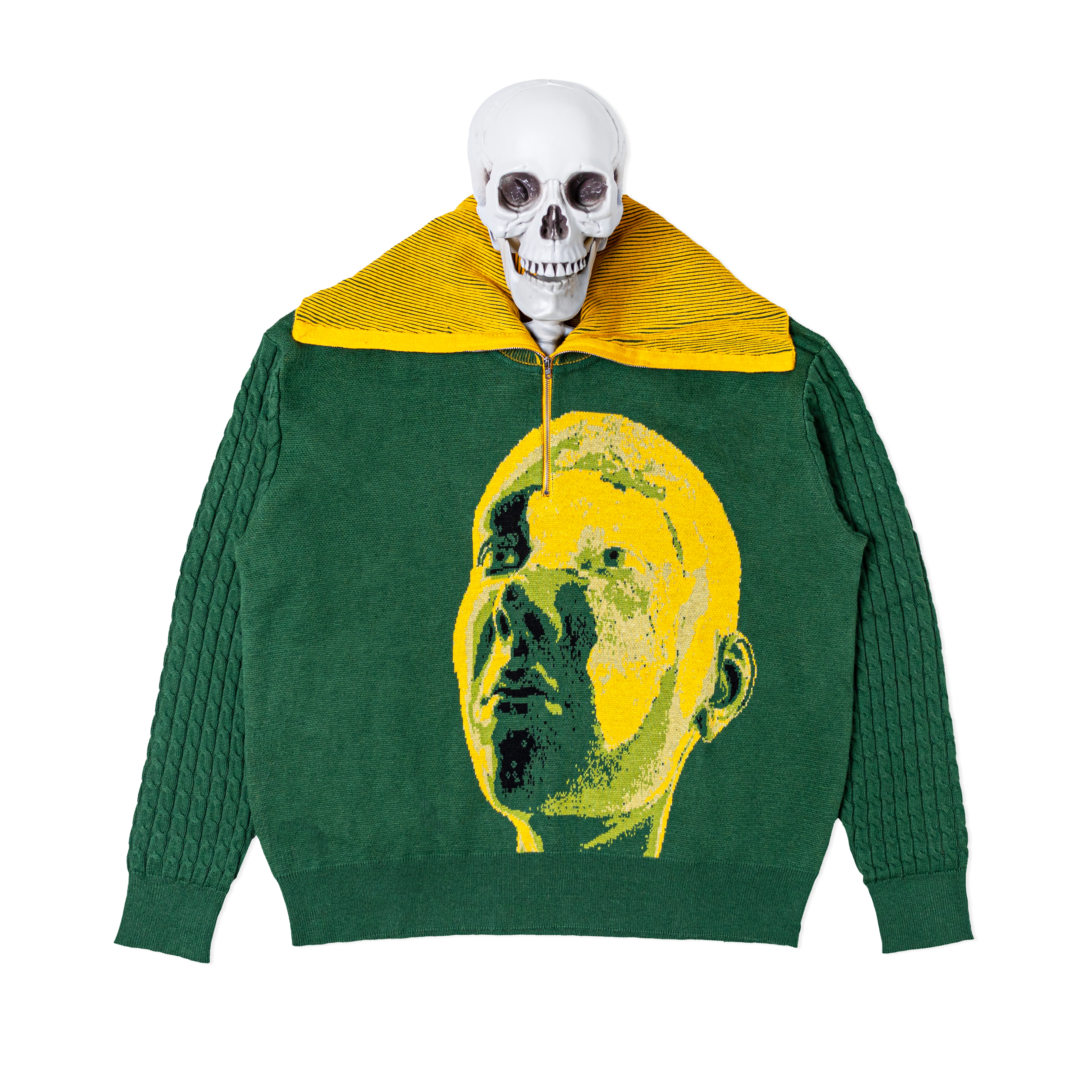 Blood of a Nation Half Zip Knit Sweater
